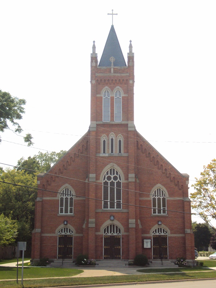 The front view of Our Lady Queen of Martyrs