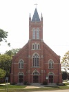 The front view of Our Lady Queen of Martyrs