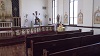 The right side of the interior